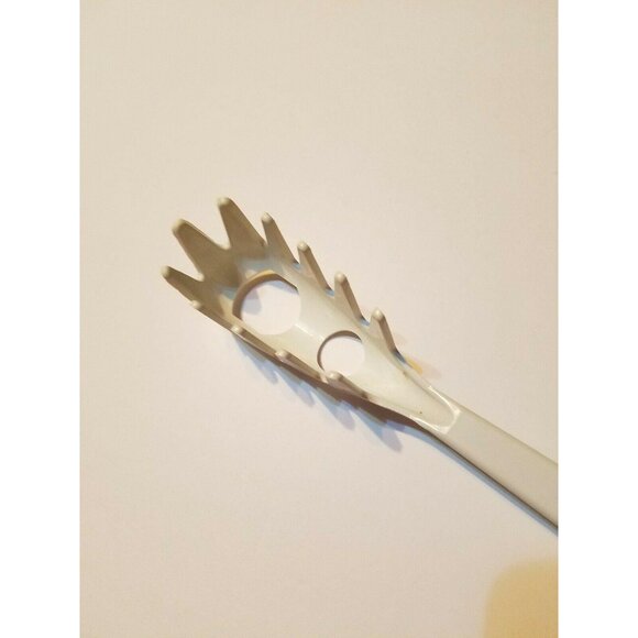 Tailor Made #2 Spaghetti Pasta Fork White 11" Nylon Fork Server Spoon Measuring - Picture 3 of 6